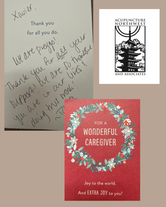 Thank you card for Xavier